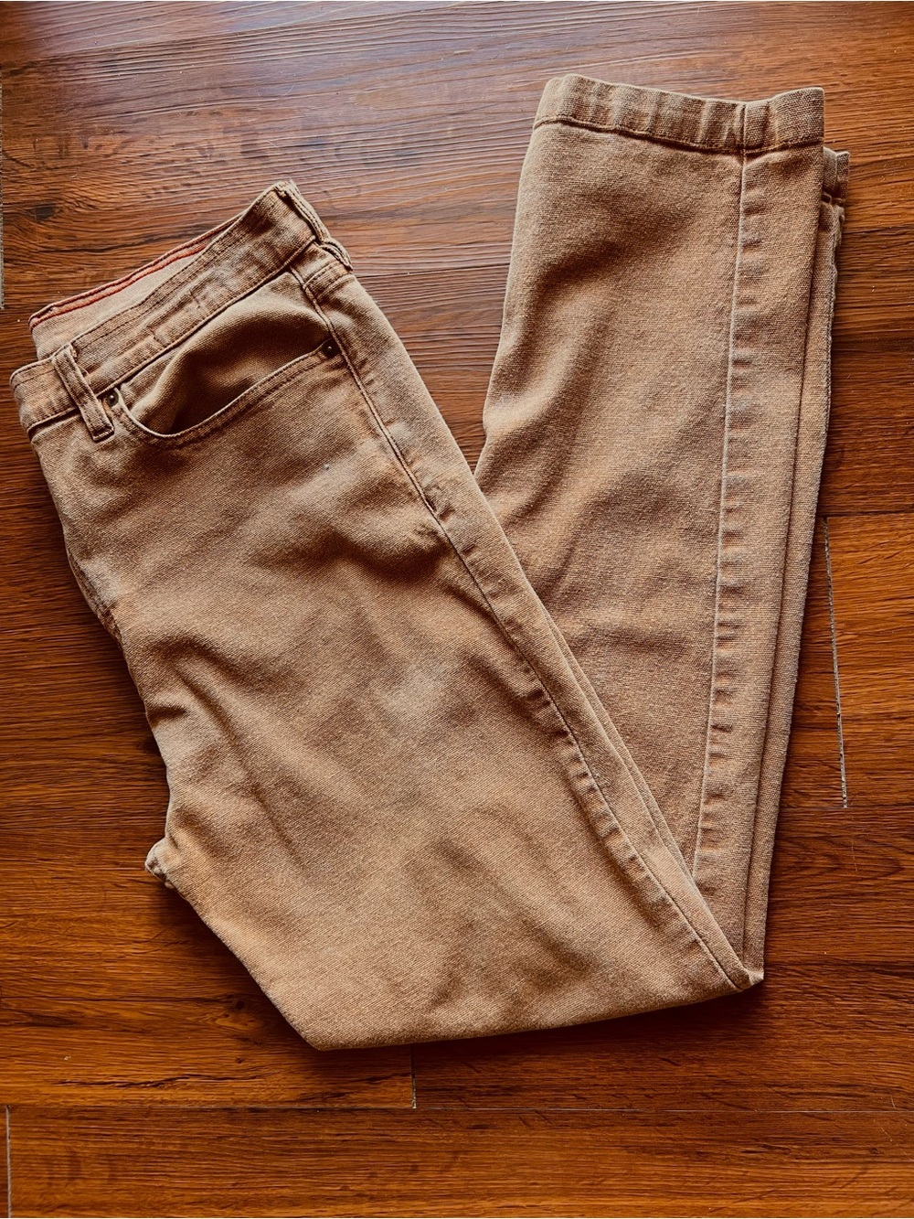 American Giant Men's 36x32 Roughneck Brown Pant Straight